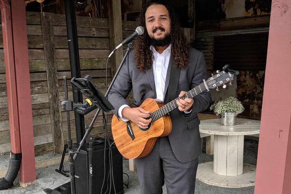 Acoustic guitar for wedding