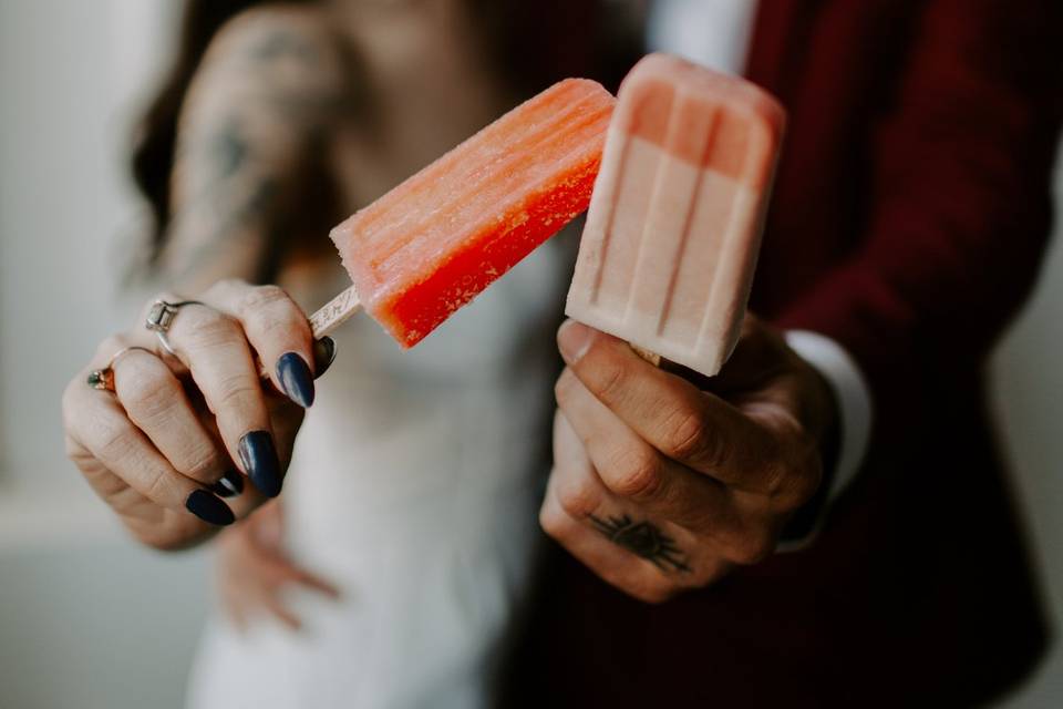 Fresh fruit popsicles