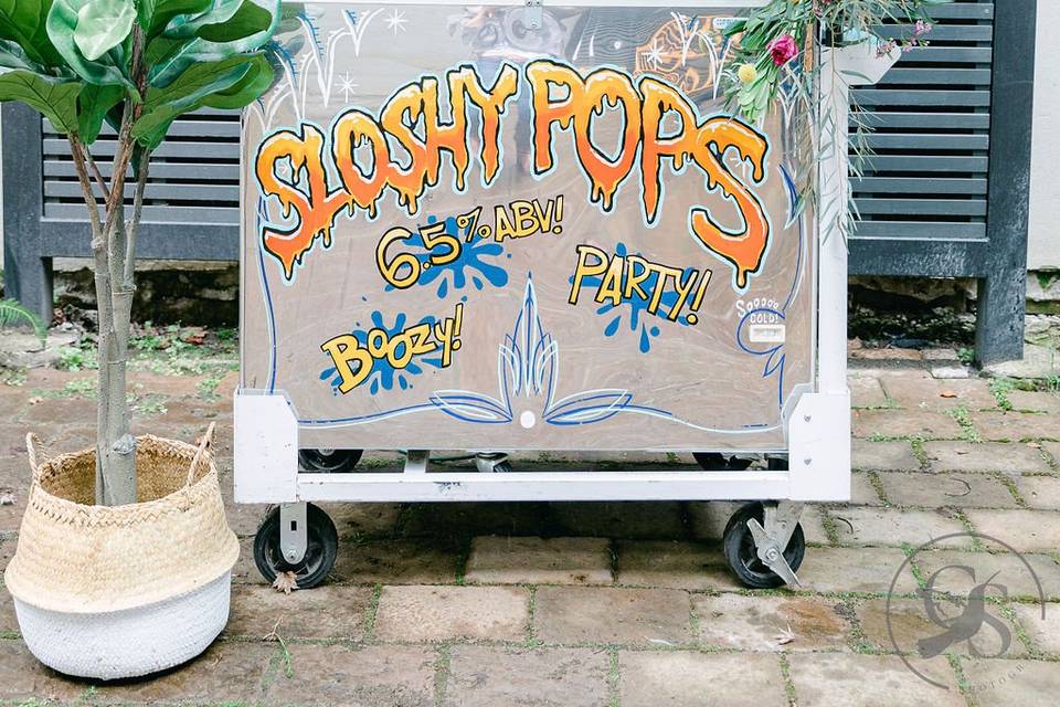 Sloshy Pops push-cart