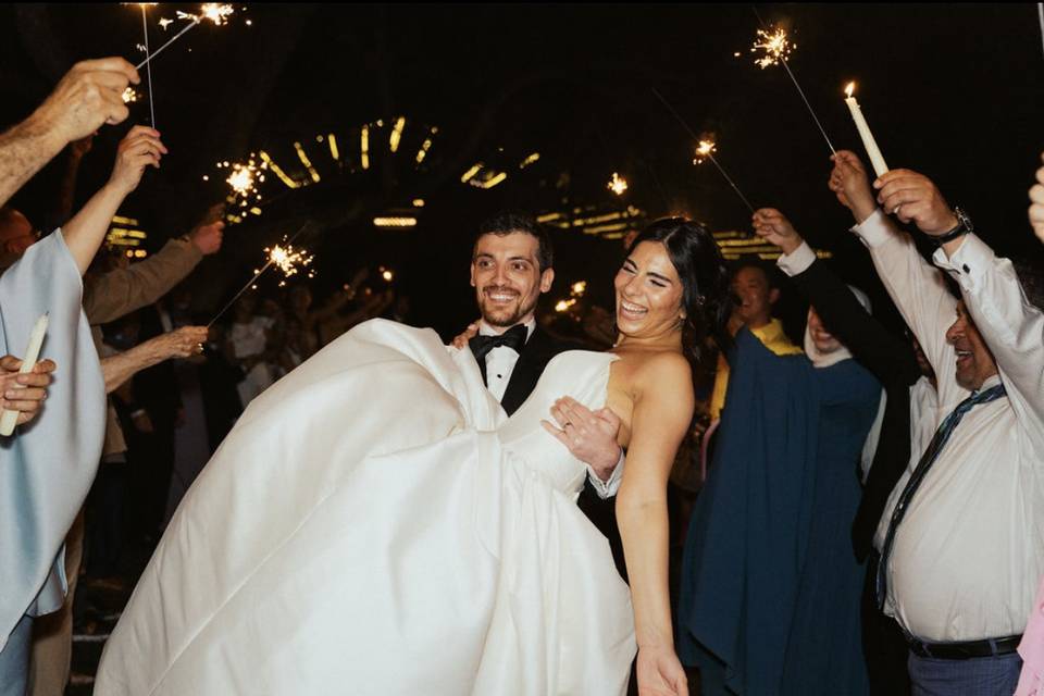 Bride and Groom Send off