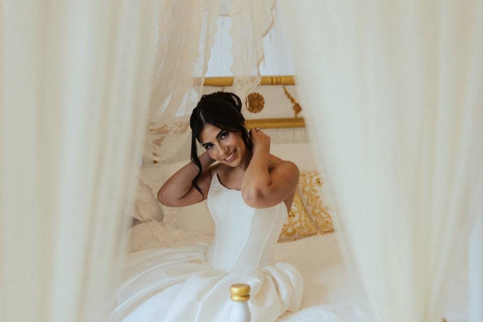 Bride in Genevieve Bedroom