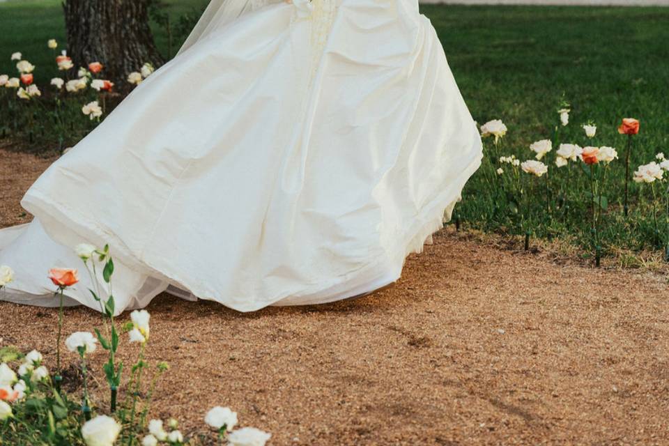 Bride's Walk to Atrium