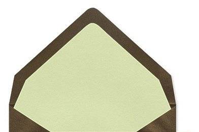 Bronze Shimmer Flat Square Invitation with Bronze Shimmer Envelope by William Arthur