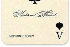 Monte Carlo Save the Date Card by Checkerboard