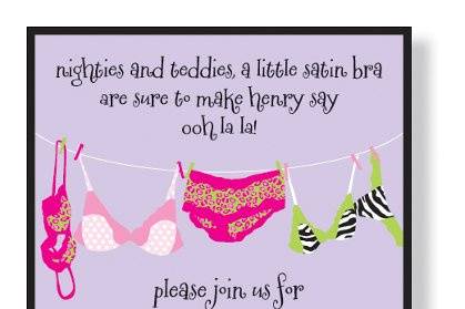 Lavender Lingerie Party Invitations by Inviting Company