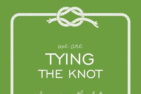 Tying the Knot Olive Save the Date Cards by Noteworthy Collections