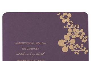 Violette Reception Card
by BRIDES Magazine and Checkerboard Designs