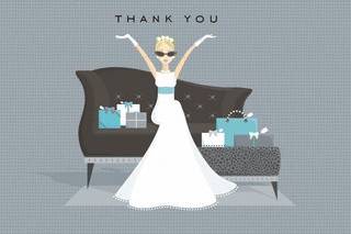 Glamour Girl Bridal Shower #2 Thank You Notes