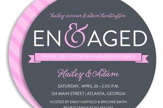 A Romantic Engagement Circle Invitation
by Noteworthy Collections