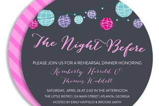 The Night Before Round Invitation
by Noteworthy Collections