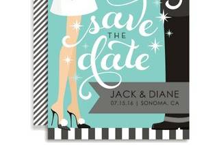 Swirly Save The Date - Blue Invitations
by Doc Milo