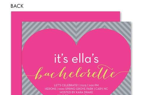 It's All Heart Bachelorette Invitation
by Noteworthy Collections