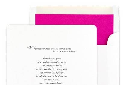 Libretto Wedding Invitations
by Checkerboard