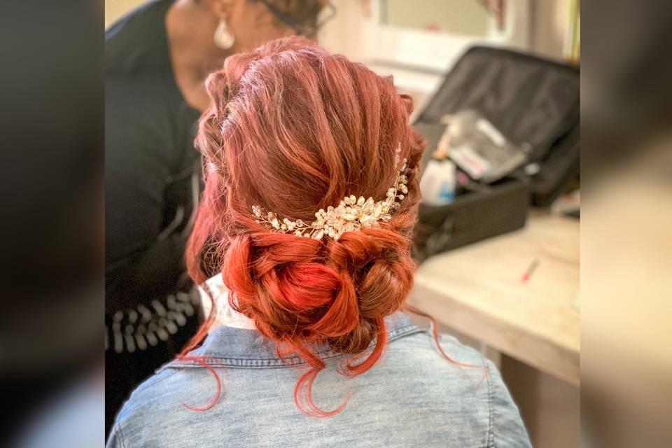 Virginia bridal hair
