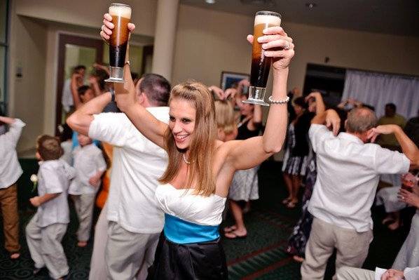 Dancing bride