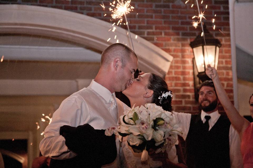 Dancing newlyweds