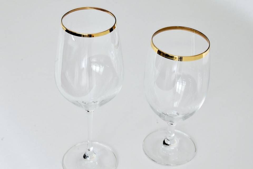 Forte Gold Rimmed Glassware