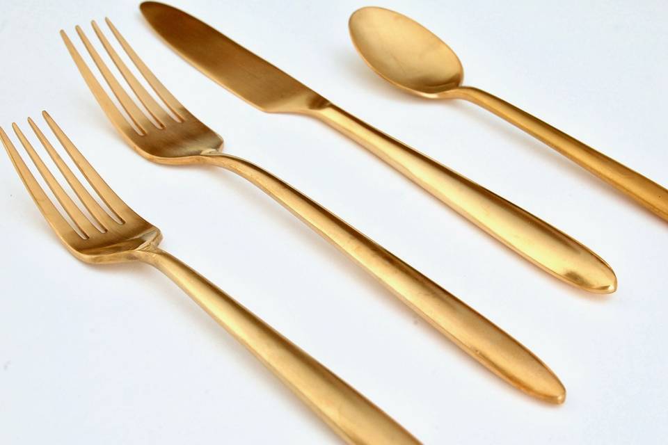 Velo Brushed Gold Flatware