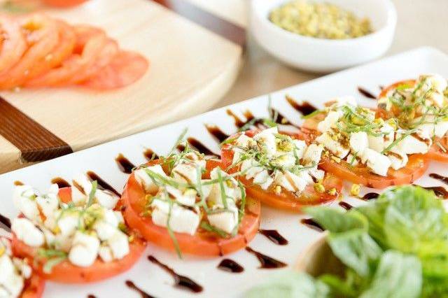 Tomatoes with feta cheese