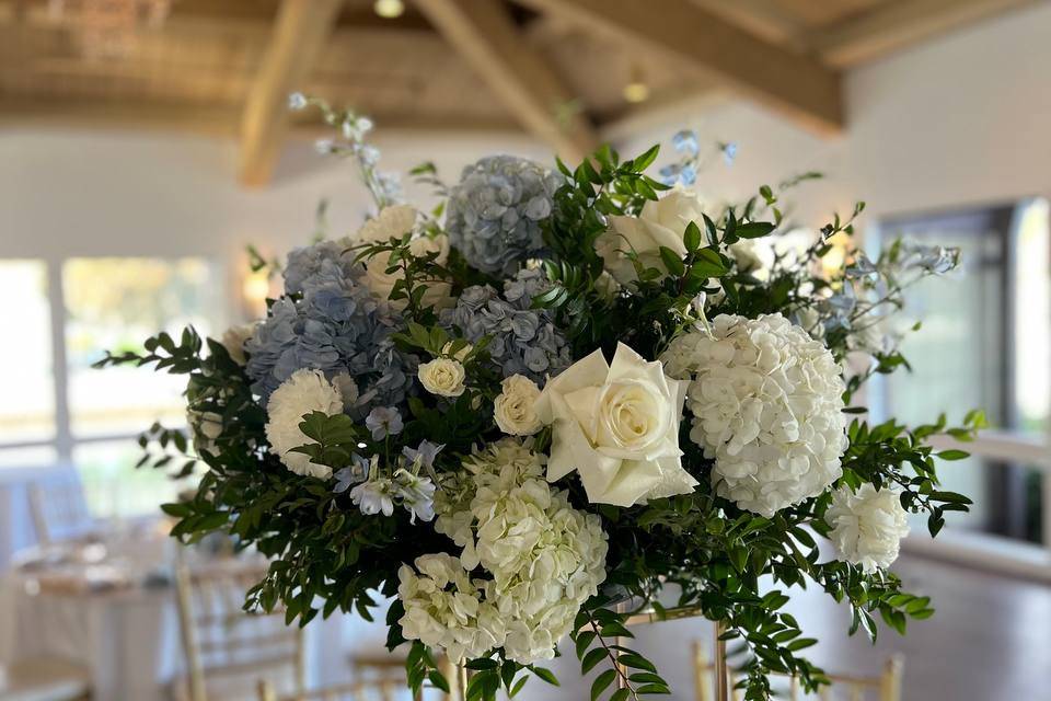 High guest table centerpieces