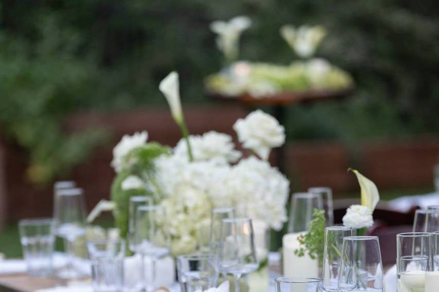 Guest table centerpieces