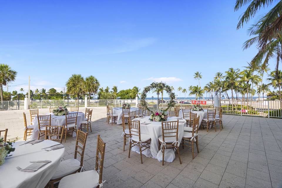 Marina terrace reception