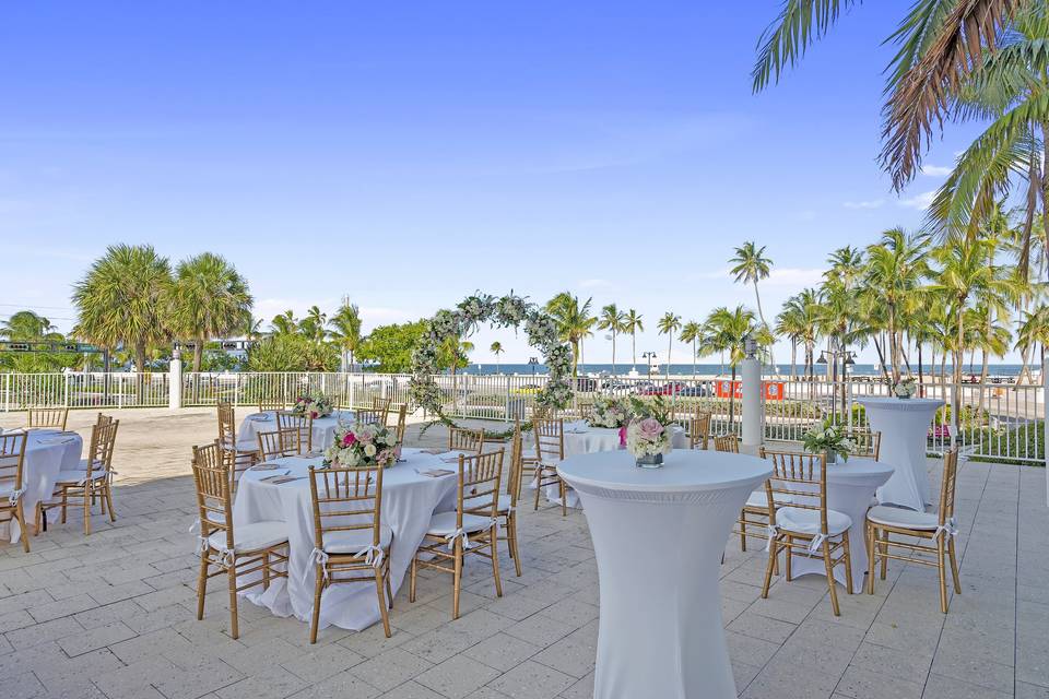 Marina terrace reception