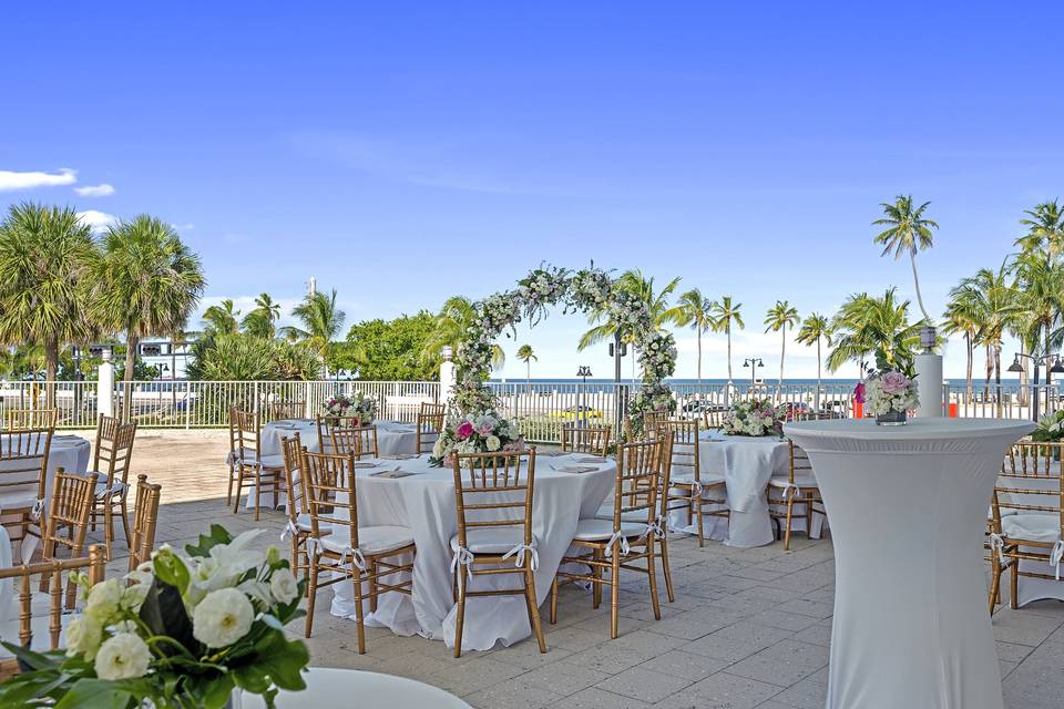 Marina terrace reception