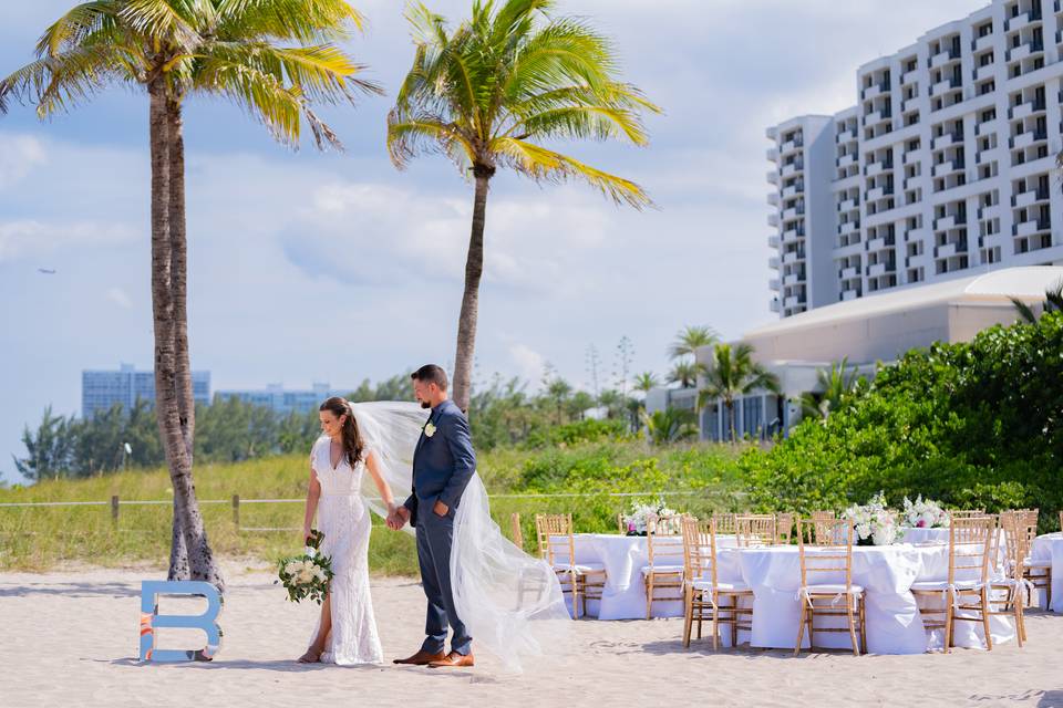 Beach reception