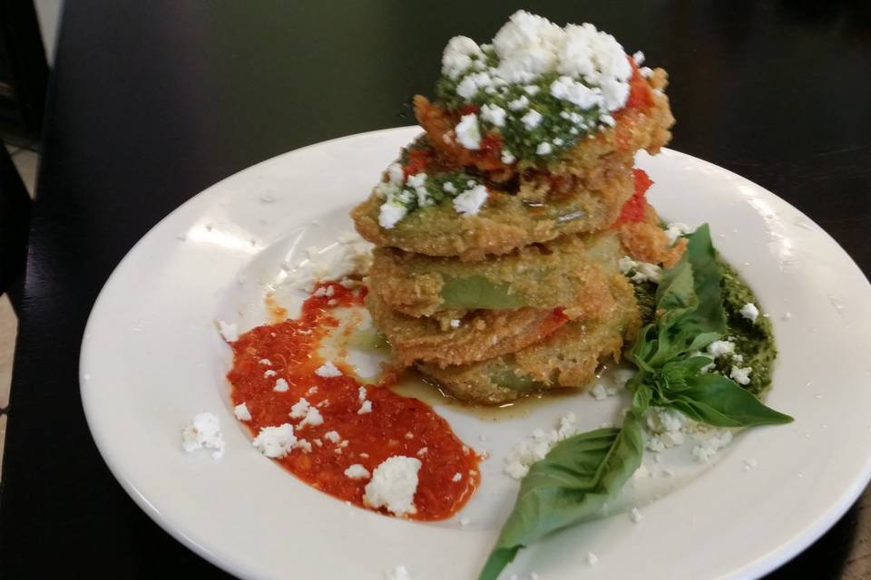 Fried Green Tomatoes as featured of Secrets of Bluegrass Chefs