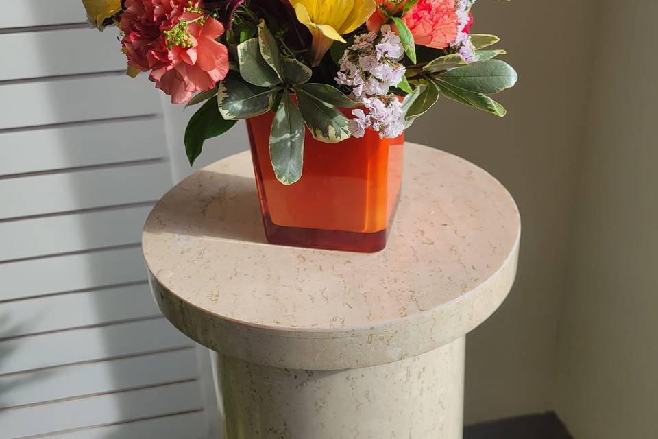 Orange vase