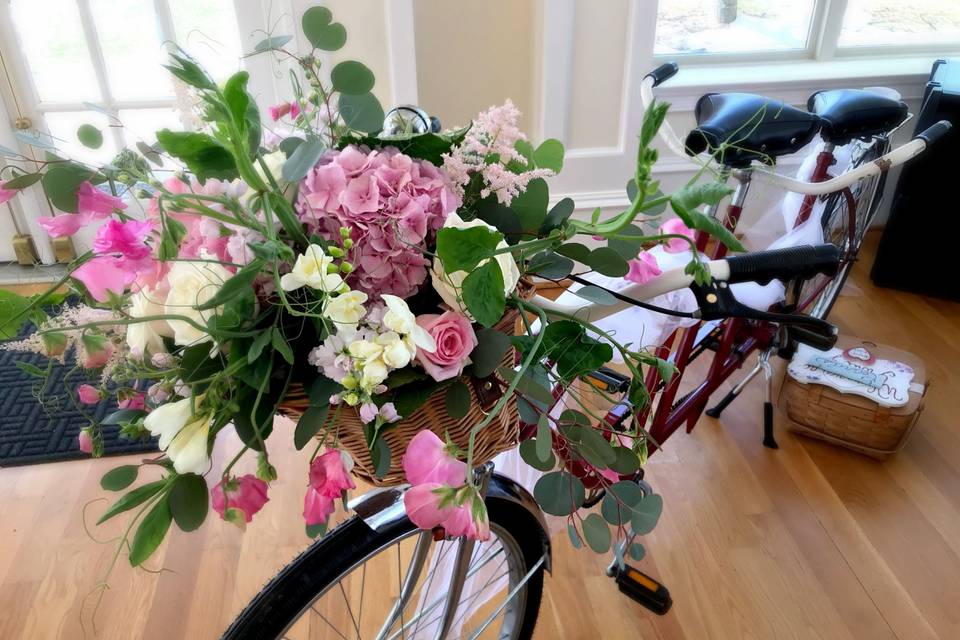 Flowers on the bike