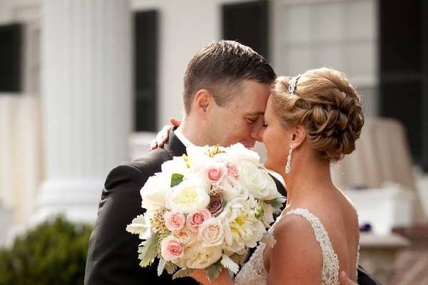 Holding his bride