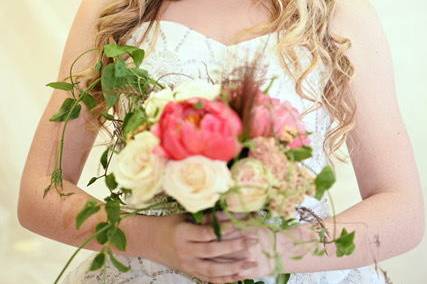 Bouquet and flower crown