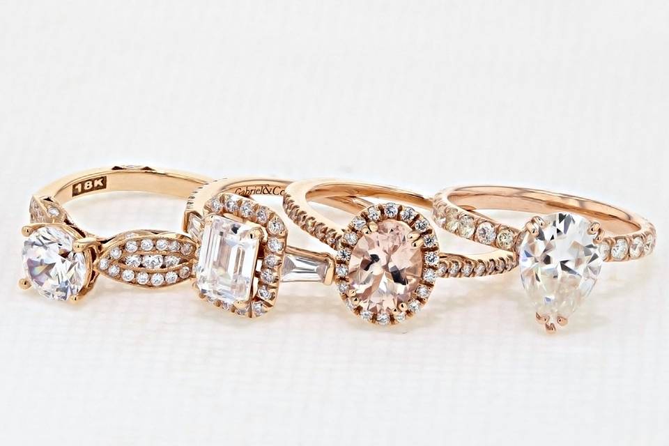 Browse luxuriously warm rose gold engagement ring styles: http://hubs.ly/H07wH4q0