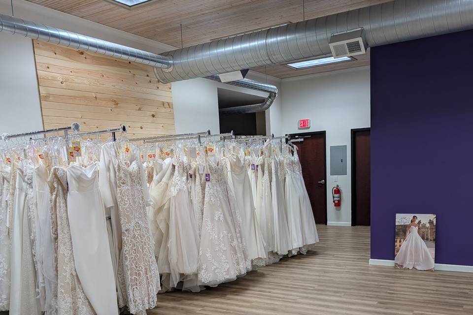 Off the rack dress selection