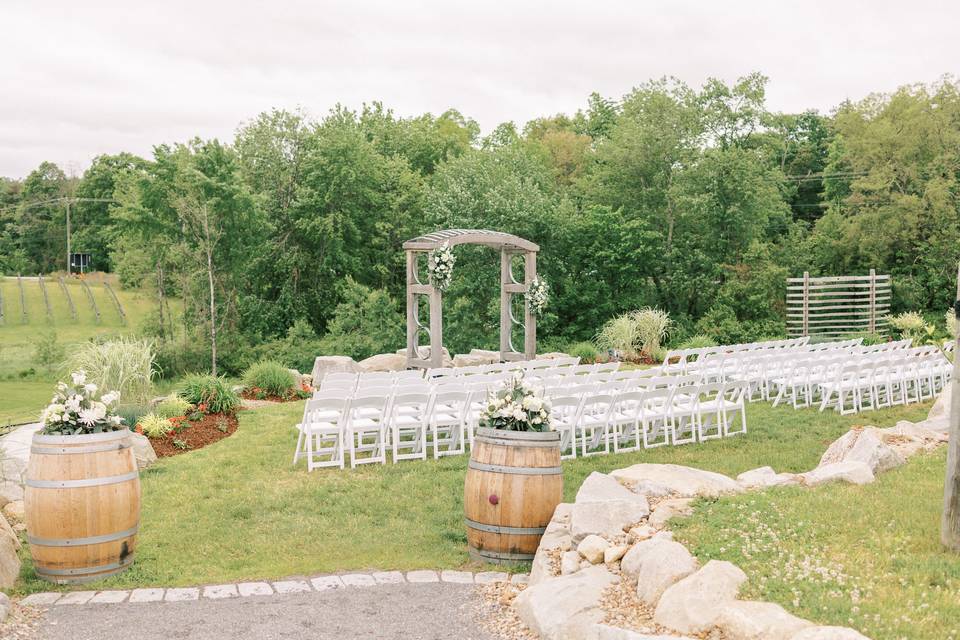 Vineyard Overlook Ceremony