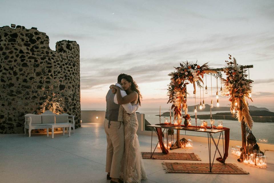 First dance elopement santo