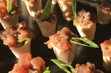 Ahi tuna poke cones