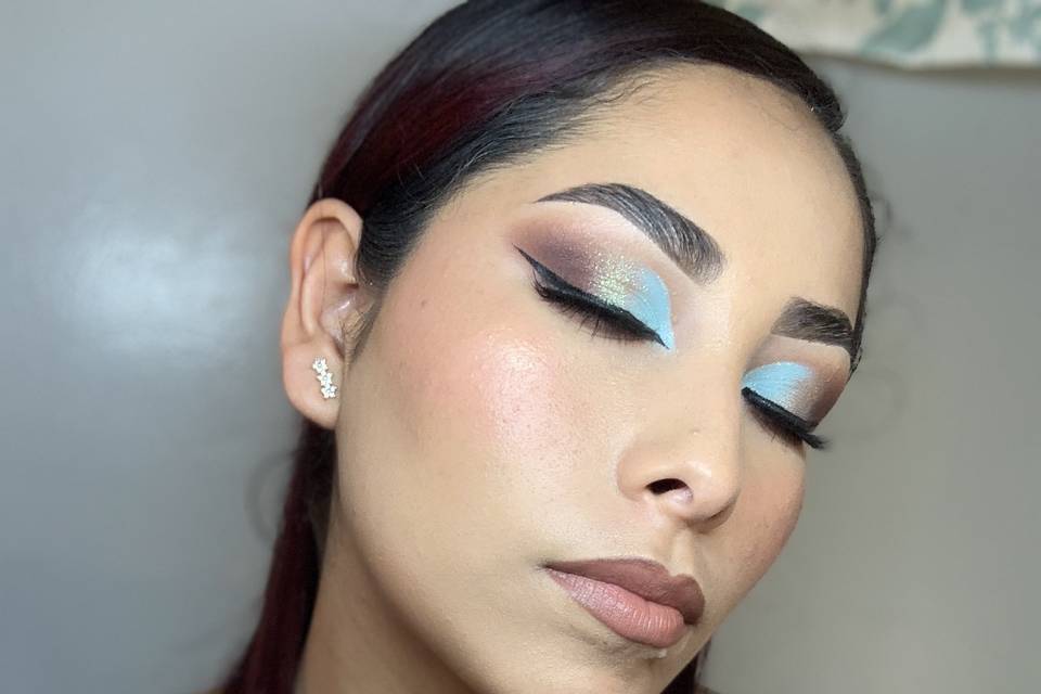Colorful makeup