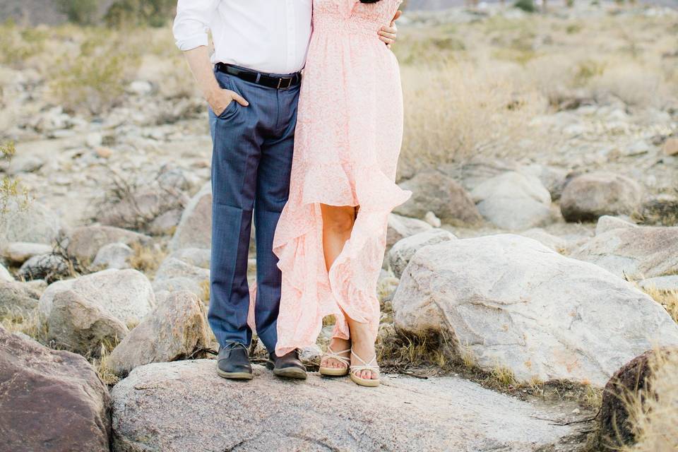 Smiling couple - Burlap + Blossom Photography