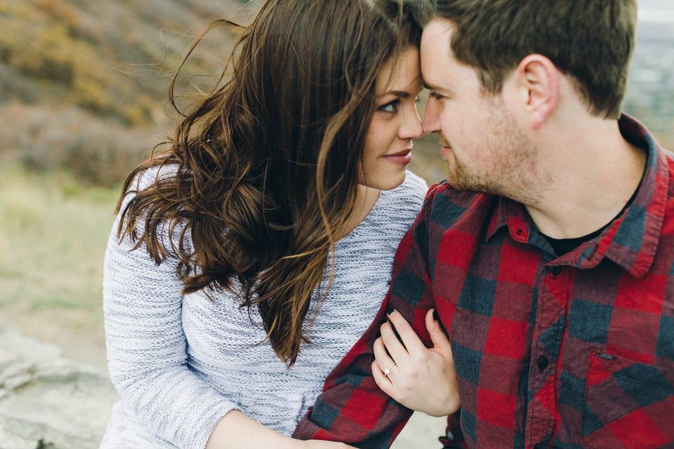 Looking into one another's eyes - Burlap + Blossom Photography