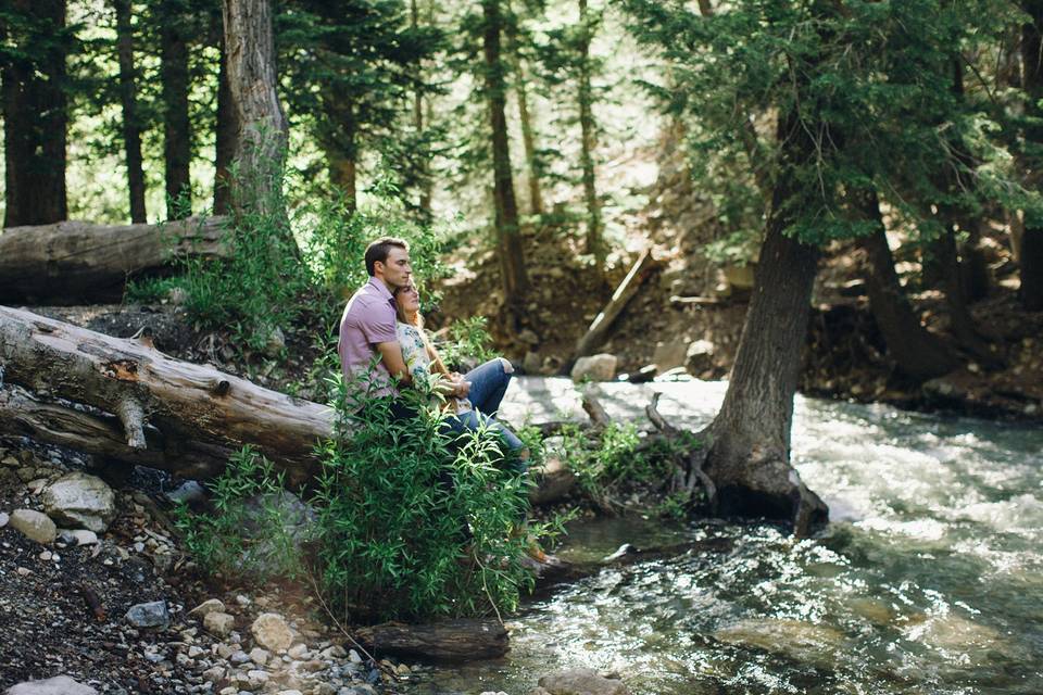 Quiet moment by the water - Burlap + Blossom Photography