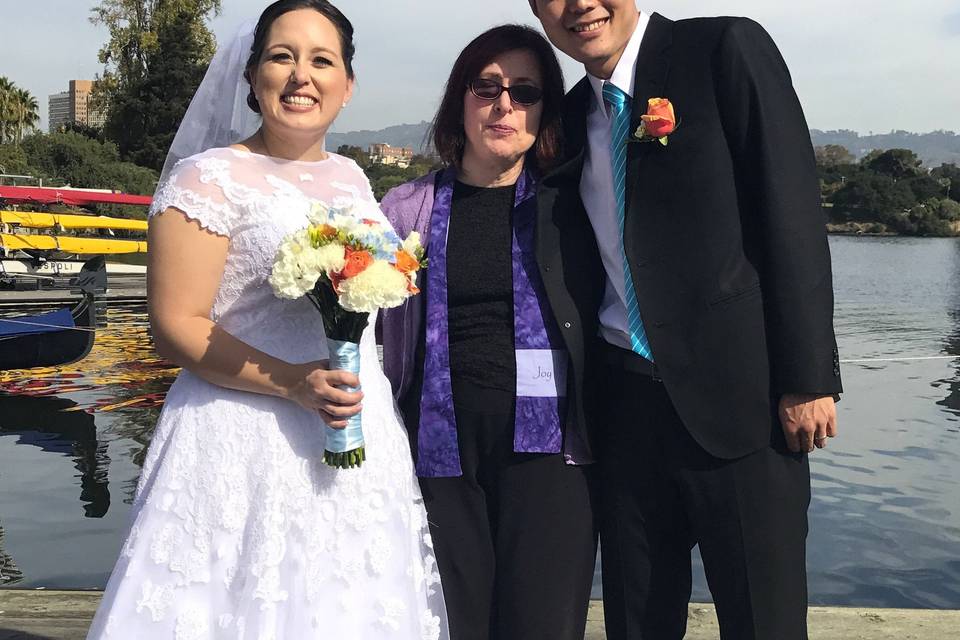 Couple at Lake Chalet, Oakland