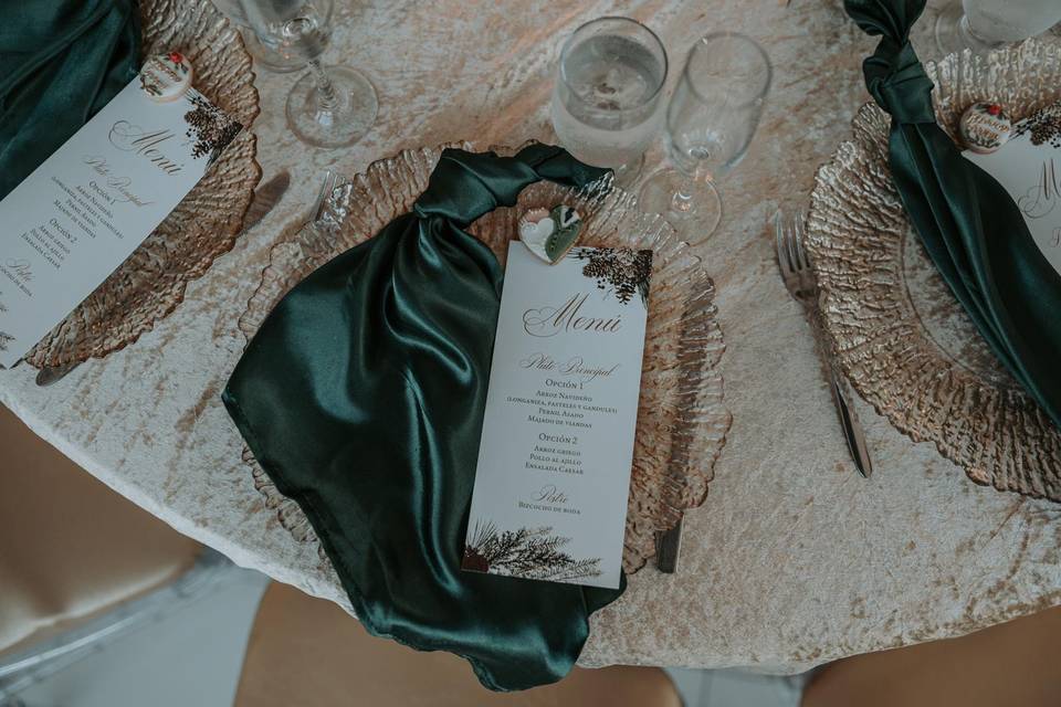 Christmas menu