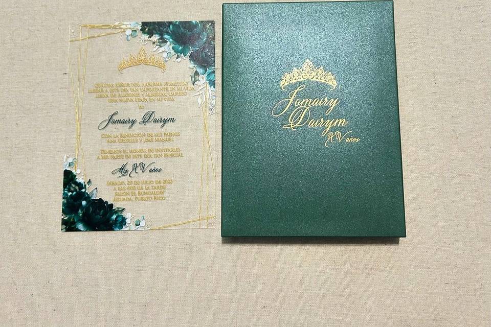 Acrylic green box