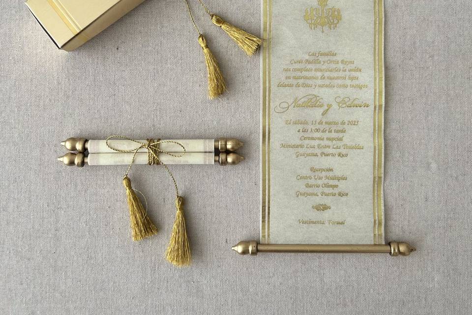 Scroll invitation