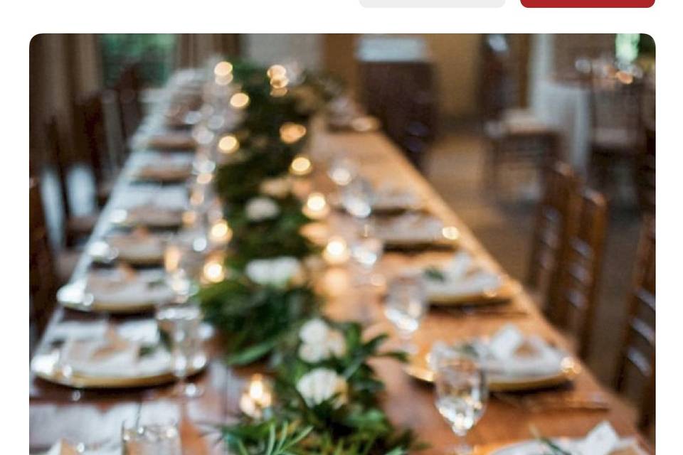 Table garland, eucalyptus adde