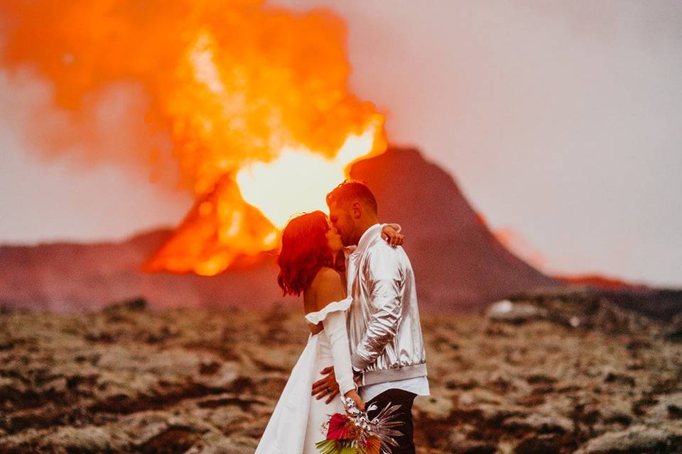 Iceland Volcano Elopement