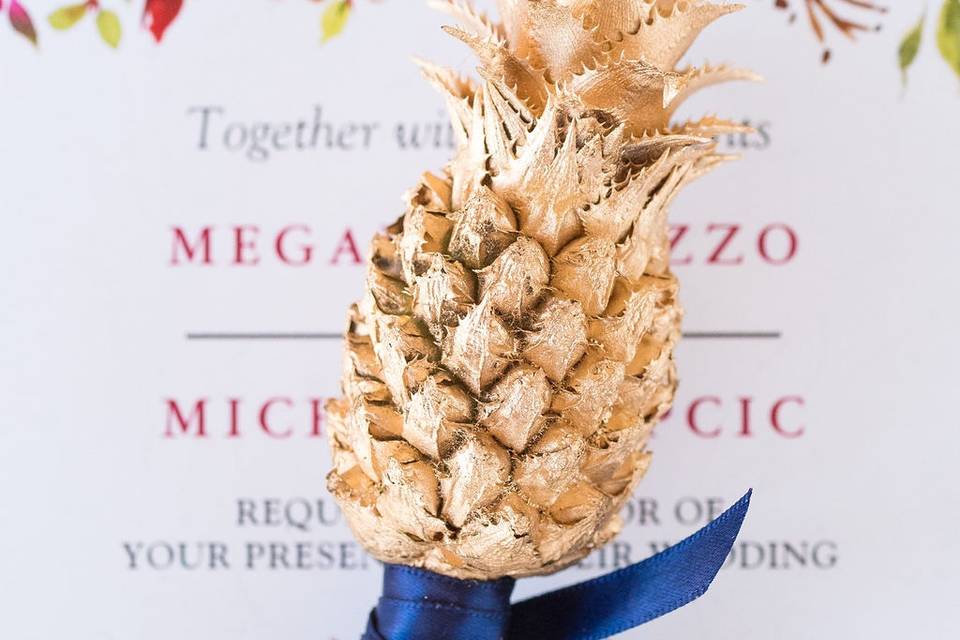 Pineapple boutonnière